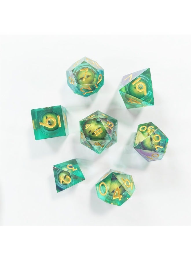 Electroplated Resin Dice Coc Running Group Dice Dnd Cthulhu Baldur's Gate Board Game